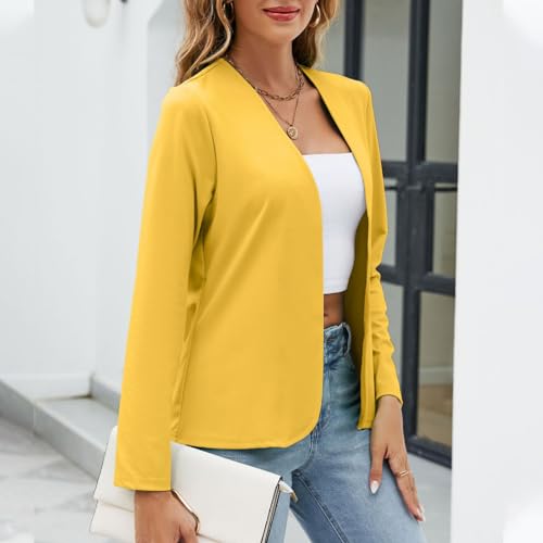 Lightweight Cardigan for Women Front Open Tops Casual Comfy Going Out Shirt Thin Suit Cardigan Trendy Office Surcoat3