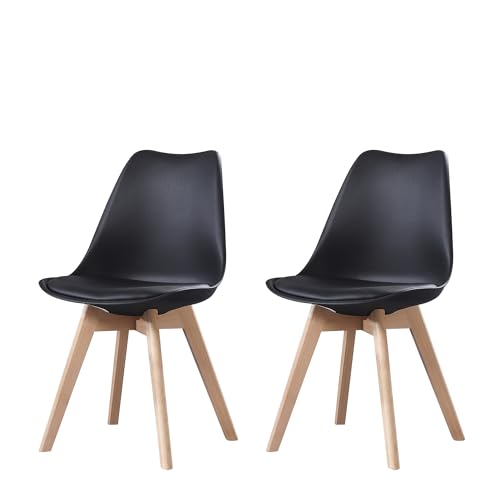PEZ ROJO Lot de 2 Chaises Scandinaves, Chaises Salle à Manger, Chaise Cuisine, Salon, Chaises...