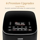 Cosori 9-in-1 TurboBlaze Air Fryer 6 Qt, Premium Ceramic Coating, 90°–450°F, Precise Heating for Even Results, Air Fry, Roast, Bake, Broil, Dry, Frozen, Proof, Reheat, Keep Warm, 120V