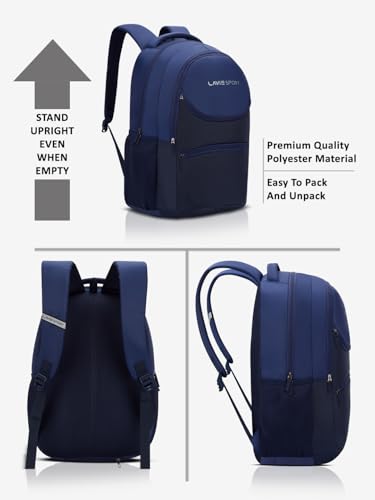 Image of Lavie Sport 29L Atlas | 19 Inch | Fits Upto 15 Inch Laptop Backpack | Laptop Compatiable | Raincover | College Bag | For Men & Women