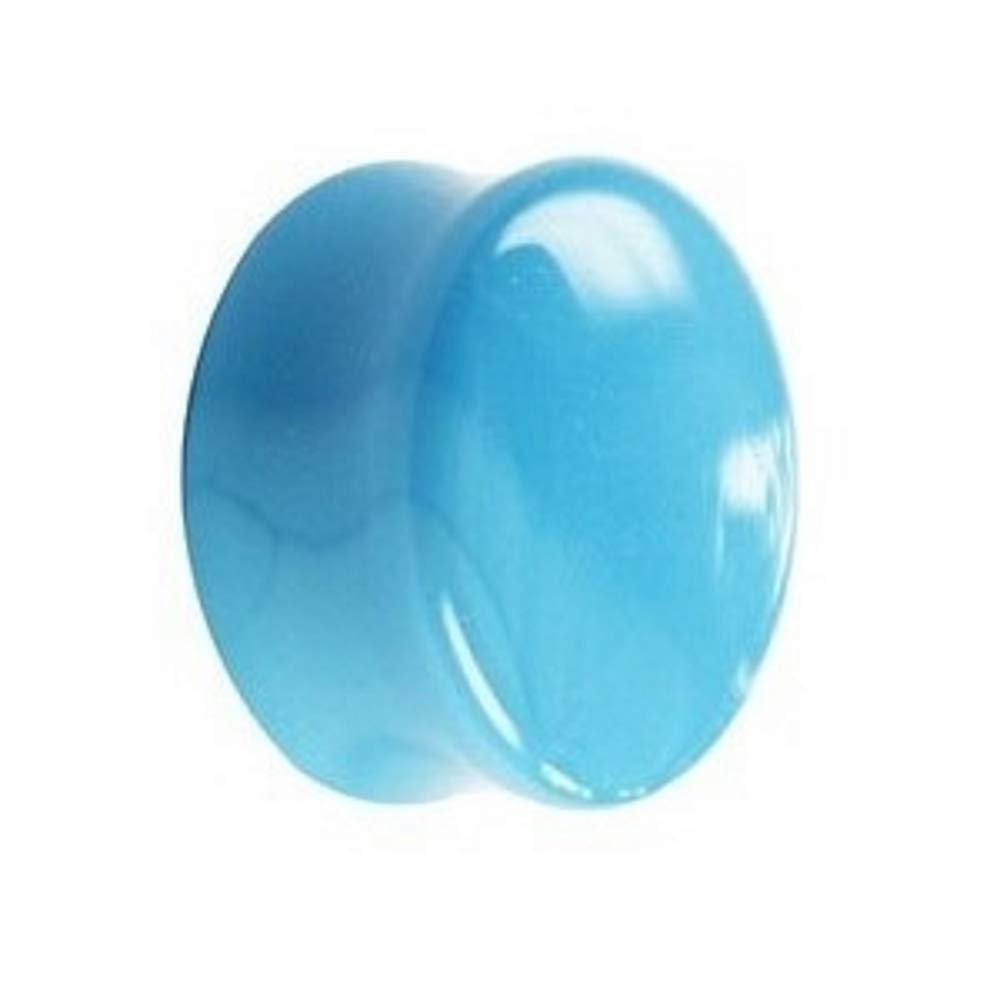 Treuheld Ohr Plug Blau - Double Flare Tunnel Aus Acryl 3-20mm Ohne Gewinde