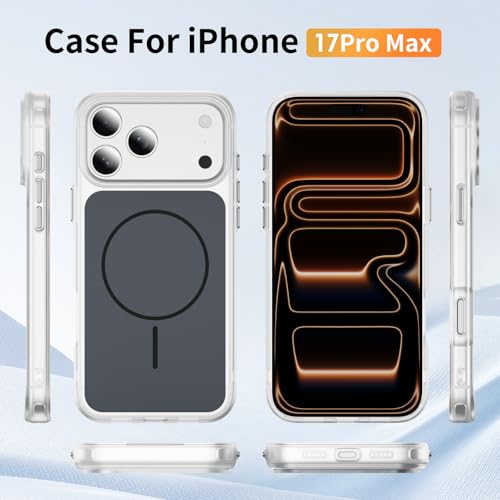Coque iPhone 17 Pro MagSafe noire antichoc fine LEMAXELERS - 4