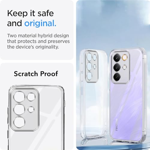 Image of Jkobi Silicone Back Cover Case for Realme C85 5G | Realme Narzo 90x (Clear Shockproof Case with Camera Protection | Soft and Flexible | Transparent)