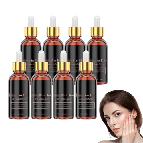 Suero Renovador Complejo - Suero Reparador Intensivo - Loción Antiedad Avanzada para Líneas Finas, Arrugas y Luminosidad de la Piel, Mezcla Hidratante y Reafirmante Poderosa, 30 ml (8 botellas)