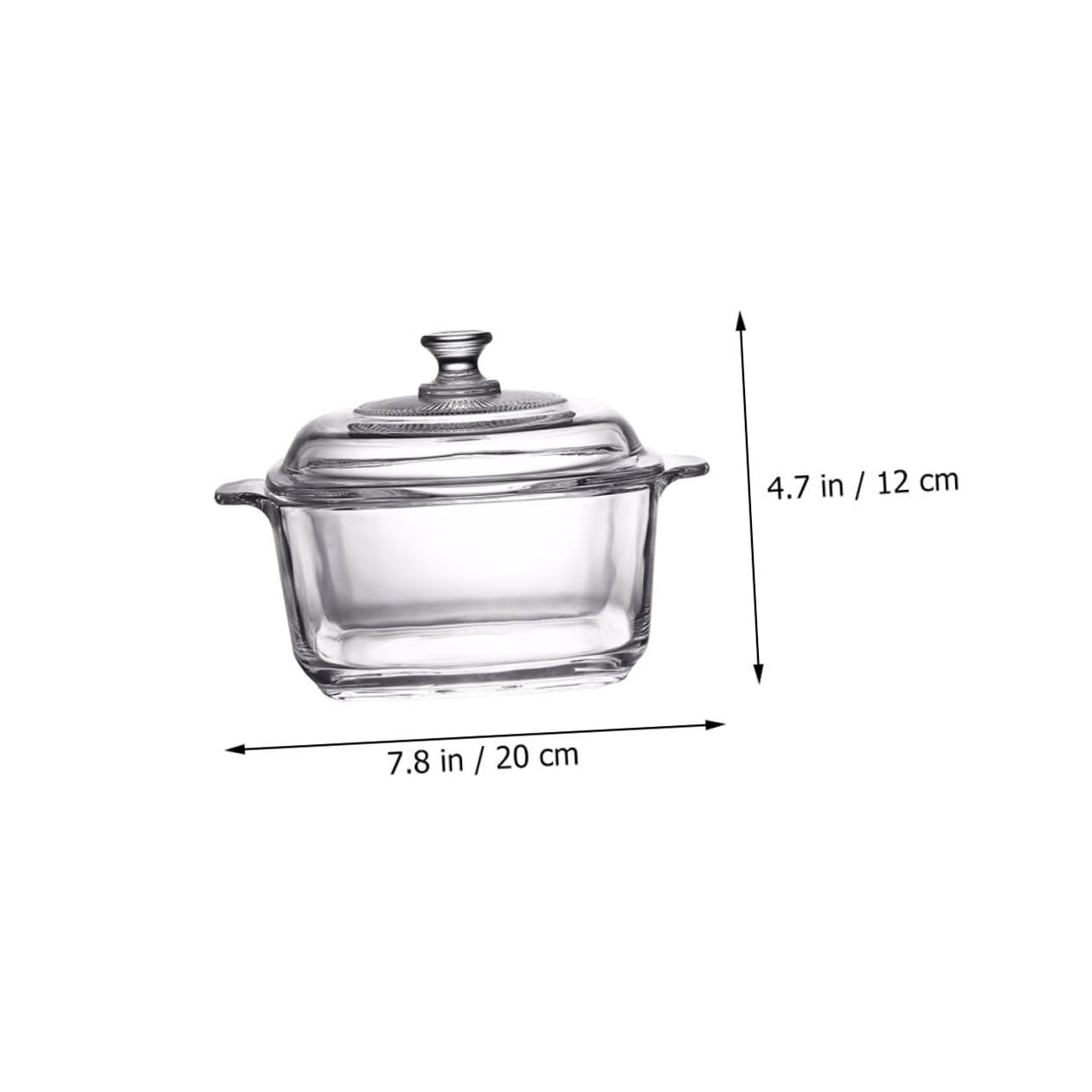 jojofuny 1l Glas Schüssel mit Deckel Ofenfeste Mikrowellengeeignete Kühlschrankschüssel Dickes Gehärtetes Glas Bruchsicher für Buffet und Tisch