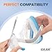 Replacement Memory Foam CPAP Mask Cushion for ResMed Airtouch F20 & Airfit F20 - Features Superior Resilience & Ultra-Soft with JoyMask 20T Memory Foam - IDEAR Full Face F20 Mask Small - Superblue