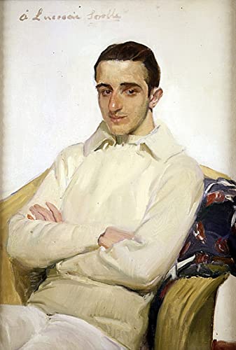 Affiche Toile Portrait de José Luis Benlliure Sorolla pour Décoration Salon 60x90cm