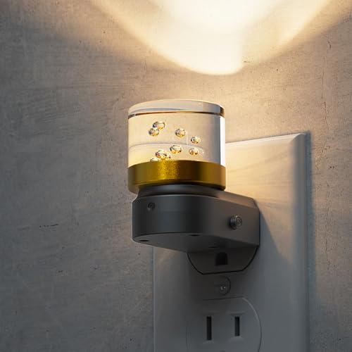 Image of L LOHAS LED Night Light, Night Lights Plug into Wall, 3000K Soft Light LED NightLights, Built in Dusk to Dawn Sensor Bubble Wall Light for Hallway, Bathroom, Rooms