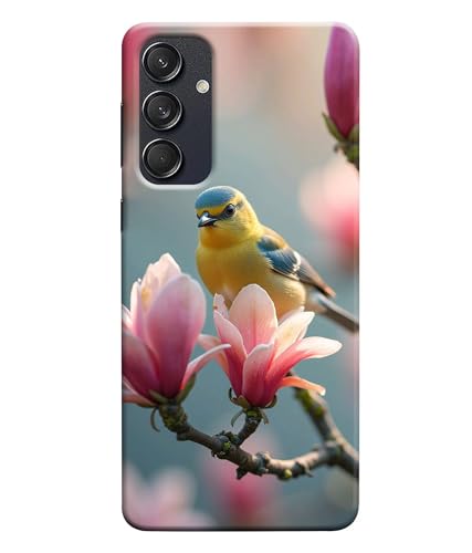 Image of Sparrow Birds Nature Printed Hard Back Case Cover Compatible for Samsung Galaxy M55 5G / M55S / F55 5G (Multicolor) - D1669