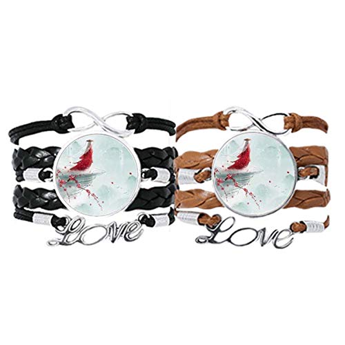 Pulsera pareja de cuerdas de cuero para usar a diario y compartir amor real