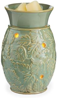 CANDLE WARMERS ETC. Midsize Illumination Fragrance Warmer, Green Leaf