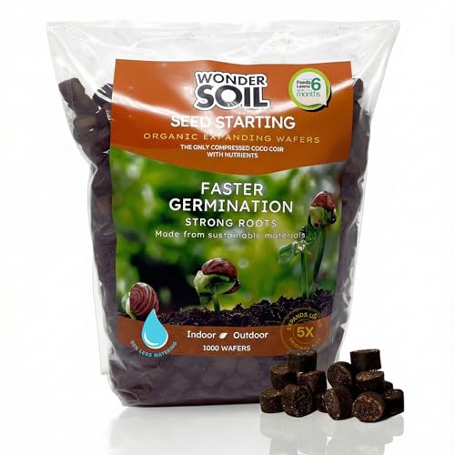 WONDER SOIL | 1000 Organic Seed Starter Pellets | Ready to Plant Seed 