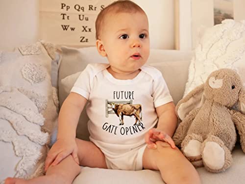 Viuluti Future Gate Opener Baby Onesie Funny Cute Infant Boys Girls Creeper One-piece Bodysuit Outfit Cotton Newborn Romper