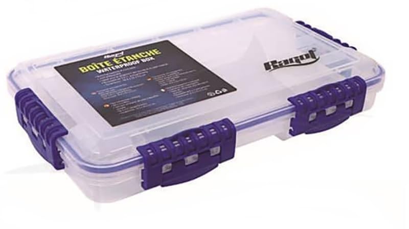 Boîte étanche RAGOT 35,5x22x5,5 cm avec 3 à 17 compartiments modulables pour accessoires