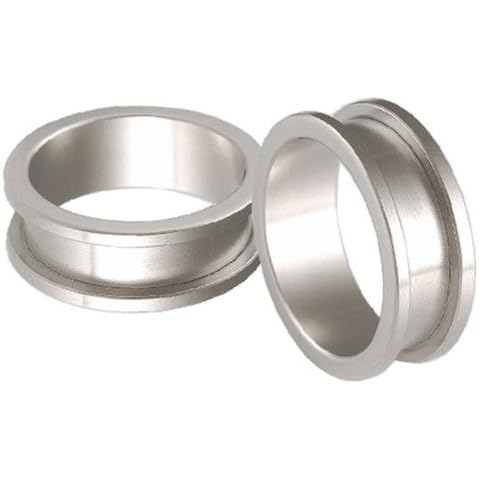 bodyjewellery 15/16 gauge 24mm Surgical Steel Flesh Tunnels Ear Plugs AFUT Ear Stretching 2Pcs Cover