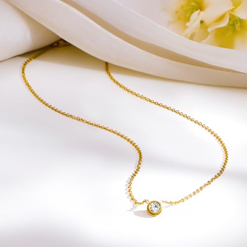 Image of Rubans Demi Fine Stainless Steel Pendant Chain Daily Gift for Women & Girls