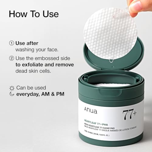 Anua Heartleaf 77 Toner Pads, Korean Skincare, 70Stück – Ansicht 6