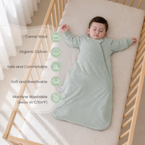 Image of kaiya baby Unisex Sleeping Bag for Babies and Toddlers 2.5 Tog Sleep Sack, Long Sleeve Sleep Sack, Wearable Blanket Baby