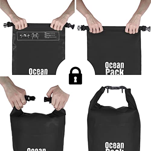 Dry Bag, Waterproof Backpack, Roll Closure and Shoulder Strap - Image 2