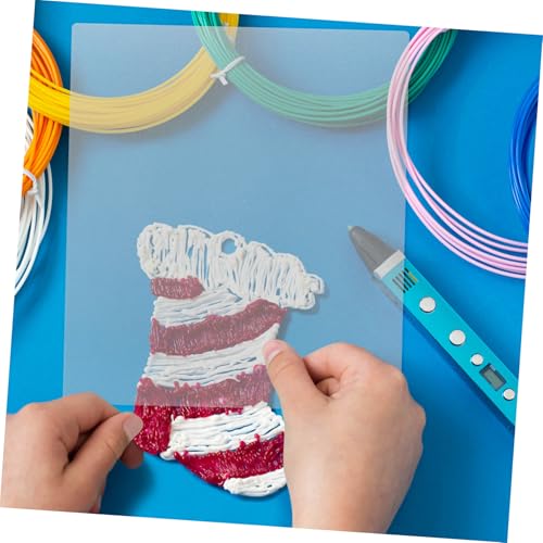 Tablero de dibujo 3D reutilizable de PVC claro para trazos estables y limpios con lápiz 3D 5