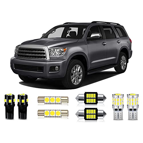 Kit de 20 Bombillas LED Blancas para Toyota Sequoia Interior miniatura 1