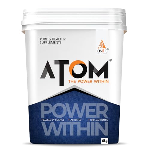 AS-IT-IS ATOM PWR Weight Gainer 4kg | 61.1g Carbs & 8.8g Proteins | Easy Source of Weight-Gaining Calories | Boosts Workout Performance | Double Rich Chocolate Flavor