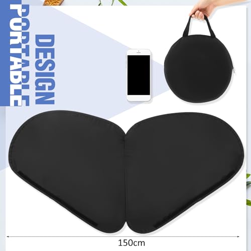 Juexica Foldable Office Cubicle and Desk Shade, Portable Light Shade, 29.5 Inches Foldable Canopy Weakens Light or Disturbance for Working Office Cubicle Accessories, Black(Black) - Image 3