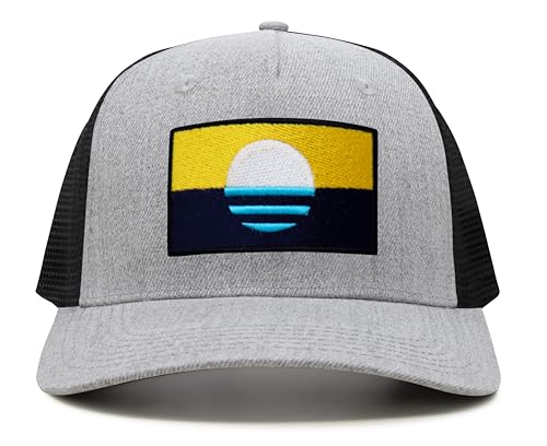 Image of International Tie City Hat for Men and Women, Adjustable Snapback Trucker Baseball Cap with Embroidered Patch
