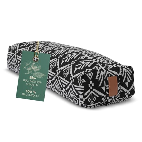 #DoYourYoga® Yoga Bolster »Paravati« mit Bio-Buchweizenschalen...