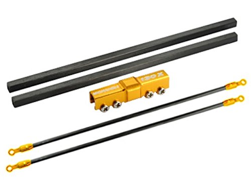MICROHELI CNC Blade 130 X Tail Boom Combo (Gold) - Blade 130X