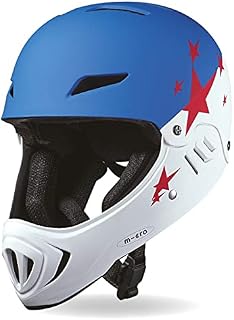 MICRO Scooter/Bike Plain Full Face Helmet Small 50-54cm All ages Boys/Girls Blue