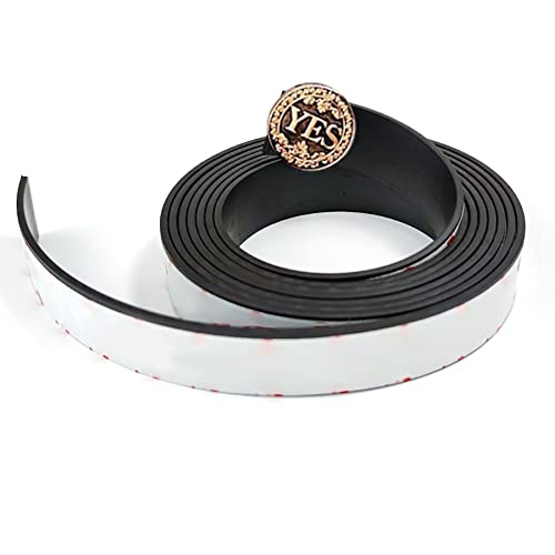 Cinta magnetica,Imanes adhesivos,Imán adhesivo,Cinta imantada adhesiva,Cinta magnetica adhesiva,Cinta magnetica adhesiva fuerte,Cinta magnética negro,para refrigeradores,DIY(1,5cm*2m)