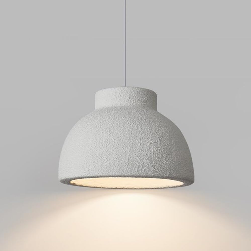 Lumière pendue résine japonaise blanche 30cm plafonnier suspendu cuisine îlot bar