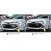 IKON MOTORSPORTS Front Bumper Lip + 2PCS Front Side Canards, Compatible with 2019-2022 Toyota Corolla Auris 3rd E210 5-Door Hatchback, Matte Black Air Dam Chin Spoiler Protector Splitter