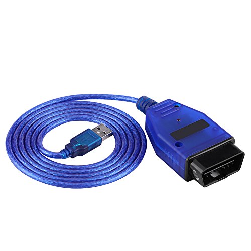 Qiilu Car OBD2 USB Cable Scanner Scan Tool for Audi VW VAG-COM KKL