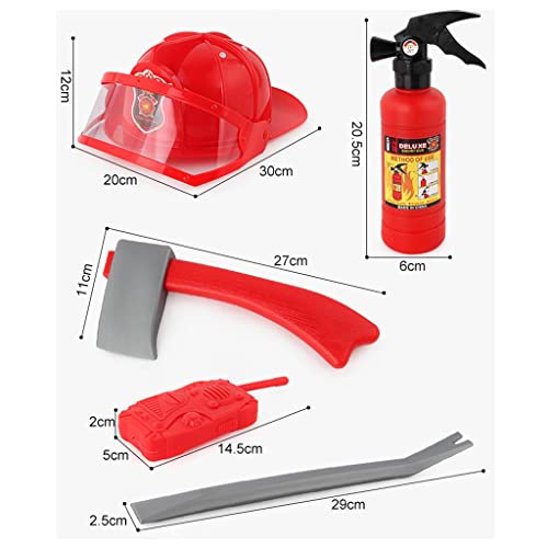 Image of Club BollywoodRole Play! 4Pcs Fireman Walkie-Talkie, etc Set ChildrenParty Cosplay Prop Kids Pretend Play Game Toy