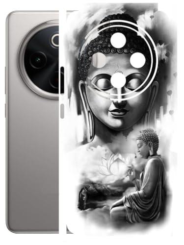 Image of AtOdds - Full Body Back Screen Guard Protector Film - Lamination Wrap Skin Sticker Compatible with VIVO T4 (5G) | Scratchproof Matte Finish (Buddha)
