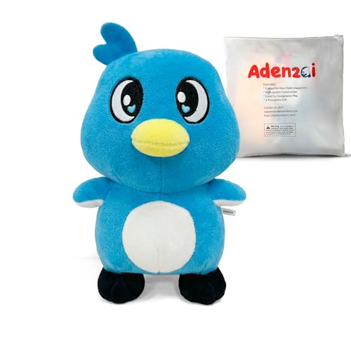Adenzai Milo Plush Toy Cute Soft Stuffed Animal Plushie Huggable Character Doll Kids Birthday Gift Cozy Cuddle Toy Kawaii Plush for Room Decor & Collectors