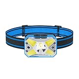 Headlamp for Adults, 350 Lumens 7 Lighting Modes Lightweight Head Lamp with Type-C Interface Recharg