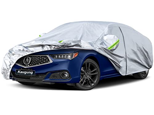 Image of Kaugung 6 Layers Car Cover Custom Fit Acura TLX Sedan from 2014 to 2020, Waterproof All Weather Resistant Outdoor Indoor Sun Rain Dust Snow Protection. (USA Warehouse, Within 3-7 Days)