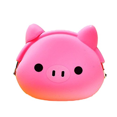 Preisvergleich Produktbild Niedliche Aufbewahrungstasche (Geldbeutel / Portemonnaie / Geldbörse / Münzbeutel / Schlüssel Etui / Kopfhörer Box) mit süßen Tiermotiven für Kinder