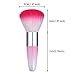eBoot 2 Pieces Soft Nail Art Dust Remover Powder Brush Cleaner for Acrylic and Makeup Powder Blush Brushes (Pink, Purple)