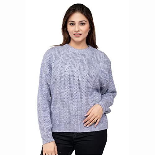 Image of Jai Geeta Hosiery Mills Launches Designer and Knitted Pullover Women Sweater These can be paired with Jeans and Legging in Winter Season Trendy Fashionable Solid