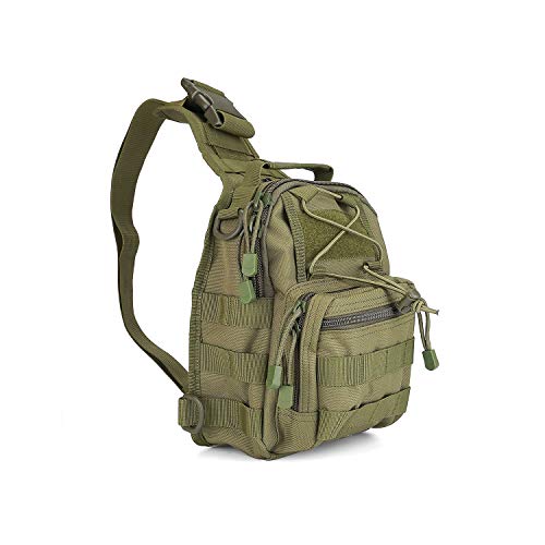 ProCase Tactical Sling Bag with Pistol Holster, Military Outdoor Range
