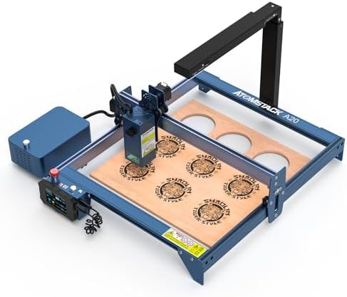 ATOMSTACK X20 PRO 120W Laser Graviermaschine mit AC2 Lightburn Kamera 1080P HD-Video Laser kamera 20W Laser Gravur maschine F30 30-60 L/min Luftunterstützung