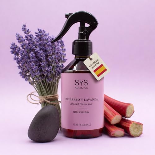 Désodorisant Pulvérisateur 300 ml Arôme Rhubarbe et Lavande Désodorisant Spray Parfum Maison Désodorisants Maison Parfum Durable