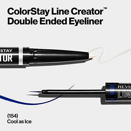 REVLON ColorStay Line Creator Dual-Ended Eyeliner, 154 Cool as Ice - image 3
