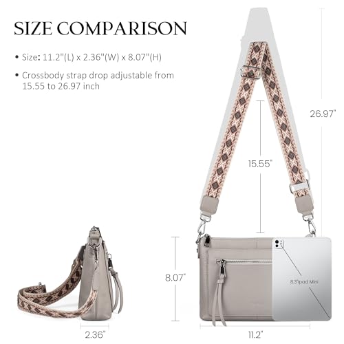 Image of befen Genuine Leather Purses for Women, RFID Medium Leather Crossbody Bags Shoulder Purse Handbags