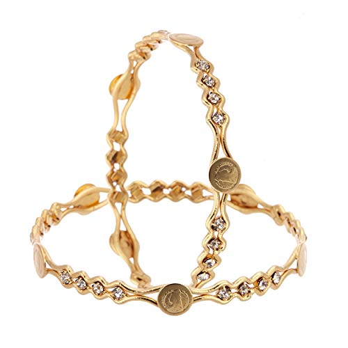Victoria, Pearls & Plated Bangles Combo Pack - Set of 4