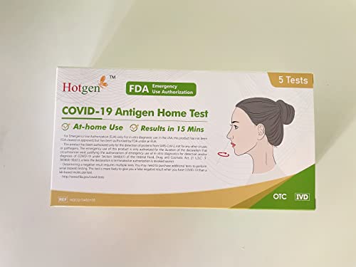 Hotgen - Covid-19 Antigen Home Test -1 Pack, 5 Tests Total #TOP12